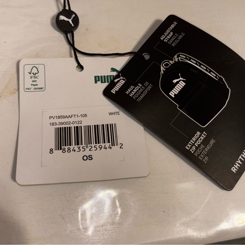 Puma Rythym Mini White Backpack with Iridescent Logo - Picture 12 of 12